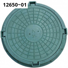 Люк полимерно-песчаный (полимерпесчаный) тип Л круглый, ПП d = 800мм